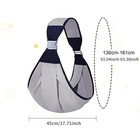 Ergonomic Baby Ring Sling Carrier Portable Toddler Wrap For Daily Travel Use