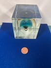 Rare Vintage Signed Nuutajarvi  1983 Oiva Toikka 584 2000 Cube Art Glass Finland