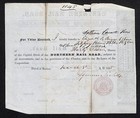 1848 Boston  Ma Northern Railroad Stock Certificate No  2892 For 63 Shares