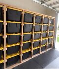 27 Gallon Tote Storage Rack Plans  Organization Storage Plans  Custom Option