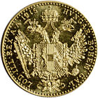 1915 Austria Gold 1 Ducat   1106 Oz  - Bu - Restrike