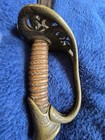 Mid-19th-century Germanic Central European Brass-hilted Officer Sword Civil War 
