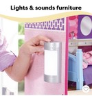 Kidkraft Uptown 3-story Wooden Dollhouse Lights   Sounds Elevator 36pc Set