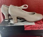 Nib  Capezio  828 Tan Professional Footlight Character Dance Shoe Ret   259