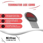 Lice Comb - Professional Stainless Steel Comb For Effective Head Lice Treatment 