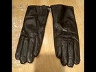 Ladies Black Leather Gloves Large  Lined