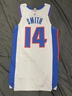 Detroit Pistons Ish Smith 2018-19 Authentic  14 Game Worn Used Jersey   Shorts