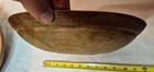 Antique Early Ohio Primitive Slightly Oval Shaped Wooden Dough Bowl