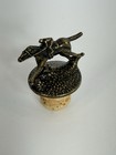 Blanton   s Bourbon Whiskey Cork Bottle Stopper W  Race Horse   Jockey Letter    a   