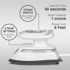 Beautural Mini Travel Steam Iron Dual Voltage Temp Control Non-stick