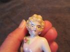 Vintage Porcelain ceramic Japan Hallmarked Lady Pin Cushion Topper