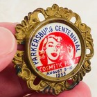 Vtg Parkersburg Iowa Centennial Celebration Festival Cosmetic Permit Badge Pin