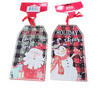 2 Farmhouse Hanging Wall Signs Winter Peace Christmas Decor 7 x4  Santa Penguin