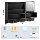 Key Holder Wall Mount  Mail Organizer Wall Mounted  Solid Wood Key Holder For   