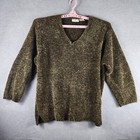 Vintage White Stag Woman Sweater Plus 22w 24w Brown Chunky Oversize Soft Knit