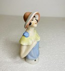 1930 s Antique German Half Doll Porcelain Pin Cushion Flapper Doll