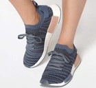 Adidas Nmd R1 Stlt Primeknit Womens Size 7 Blue Athletic Running Shoes Cq2029