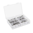 130 101pcs Adjustable Hose Clamps Worm Gear Stainless Steel Clamp Assortment Set