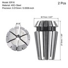 2pcs Er16 Spring Collet 1 8  Chuck For Cnc Engraving Machine Lathe Milling