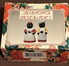 Black History Americana Historic Salt Pepper Shaker Set New In Box Uncle Ladies 