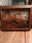 Set 3 Adirondack  Style Antique  Wood Carved Plaques