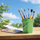 Menards Mini Bucket With Lid Paint Pail  0 5-quart  400ml   4in Tall 