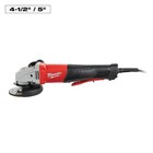 Milwaukee Tool 6143-31 11 Amp 4-1 2    5  Braking Small Angle Grinder Paddle