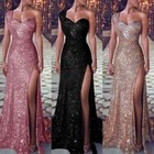 Dress Long Formal Sexy  Gown Maxi Wedding Women Cocktail Party Evening Prom Ball