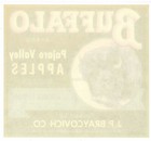 Buffalo Vintage Watsonville Apple Crate Label  Bison  Western  An Original Label