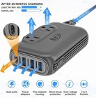 230w Step Down 220v To 110v Voltage Converter Travel Adapter With Usbc usb Ports