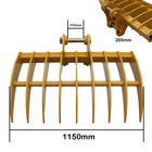 Heavy Duty 45   9-teeth Rake For 6 Ton Mini Excavators Attachments Usa Warehouse