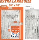 6 Pack Emergency Thermal Blanket Survival  84    X 64    Extra Large Mylar Blank