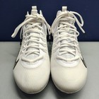Nike Huarache 9 Elite Mid Lax Se Lacrosse Cleats Mens Us Size 7 White Lace Up