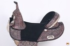 Hilason Western Horse Treeless Trail Barrel Saddle American Leather   For Horses