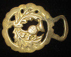 Vintage British  Horse Brass Design Medallion