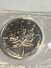 1990 Canada 5 Dollar One Troy Ounce  9999 Fine Silver Coin In Sealed Mint Sleeve