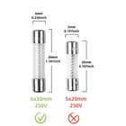 10pcs lot 10a 250v Slow Blow Fuse Glass Tube 10 Amp Time Delay Fuse 6x30mm 