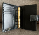 Kate Spade Planner Agenda Organizer Zebra 6 Rings Card Pockets B7 Pre-owned  42