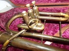 Antique vintage 1940s Collegiate Frank Holton Baritone W original Case As Is