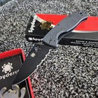 Spyderco Tenacious Folding Knife 3 38  Black Combo Blade  G10 Handles W  Clip