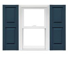 Mid America Raised Panel Vinyl Shutters 14 75in  Wide  1 Pair  036 Classic Blue