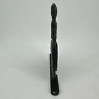 Vintage Cast Iron Colonial Woman Silhouette Doorstop Black Metal Folk Art Decor