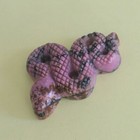 Carved Gemstone Crystal Rhodonite Snake Figurine Animal Statue Home Decor 2  
