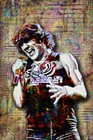 Ac dc Brian Johnson 24x36in Poster  Brian Johnson Ac dc Art Free Shipping Us