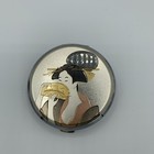 Japanese Geisha Girl Art Cosmetic Compact Mirror Keepsake In Case