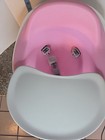 Bumbo Baby Seat Tray Attachment Infant Child Toddler Floor Seat Eating Tray Pink