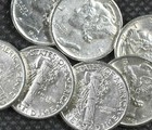     Estate Coin Lot Mercury Silver Dimes Unc  Ms   Bu     90  Silver Rare    