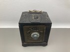 Vintage Coin Safe Bank Metal With Combination Lock Made In Usa