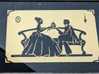Art Deco Old Antique Vintage Unique Silhouette Jewelry Box Dresser Vanity Rare