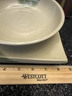 Melamine Traditional Asian Blue Green Graphics Speckled Bowl Trays 3 Pc Set Vtg
